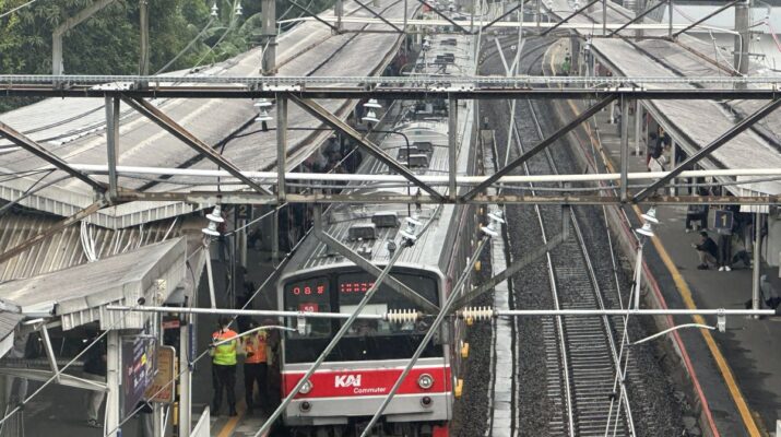 Pohon Tumbang Ganggu Jalur KRL, Perjalanan Jakarta–Depok–Bogor Sempat Tersendat